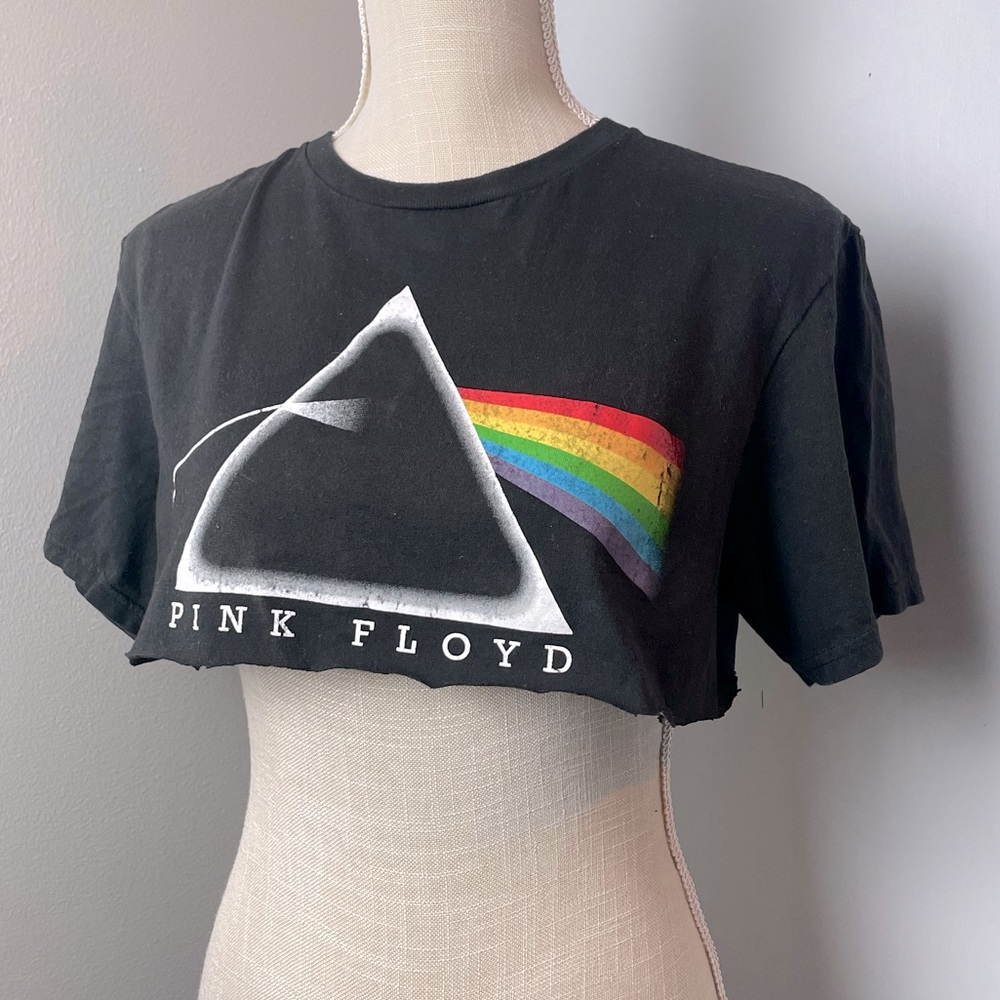 Authentic Vintage Pink Floyd Crop Top T Shirt